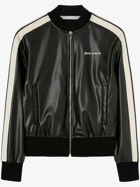 Palm Angels logo-embroidered bomber jacket 
