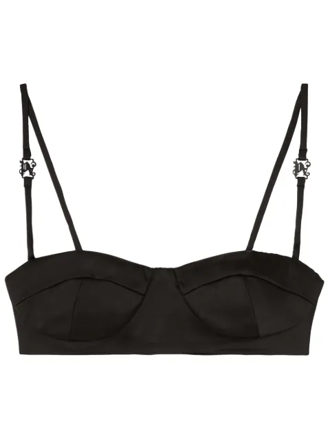 Palm Angels monogram balconette-style bra 