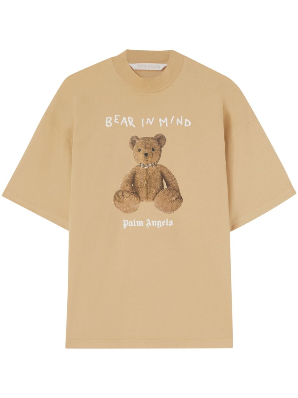 Shop Palm Angels Bear In Mind T-shirt In Neutrals