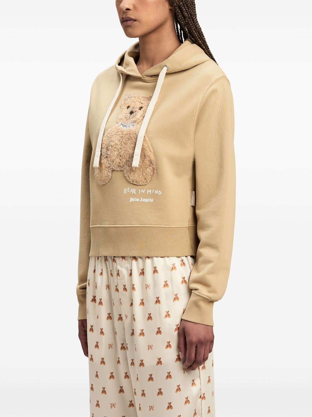 Palm Angels Bear In Mind hoodie Beige