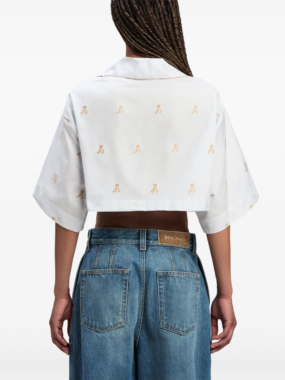 Palm Angels Bear In Mind blouse Blauw