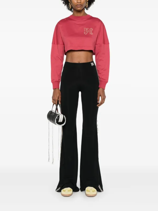 Tシャツ・カットソー Palm Angels MONOGRAM CROPPED POLO SHIRT 22030677_53201588_600.jpg