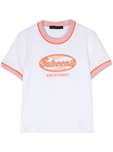 Ssheena logo-print cotton T-shirt
