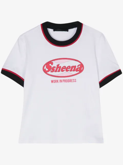 Ssheena t-shirt en coton à logo imprimé