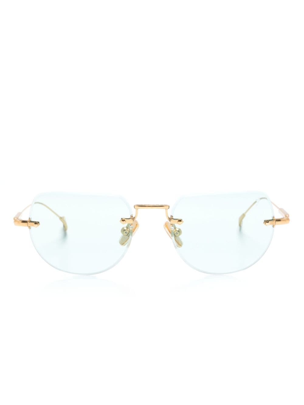 Eyepetizer Drive Rimless Sunglasses In Gold