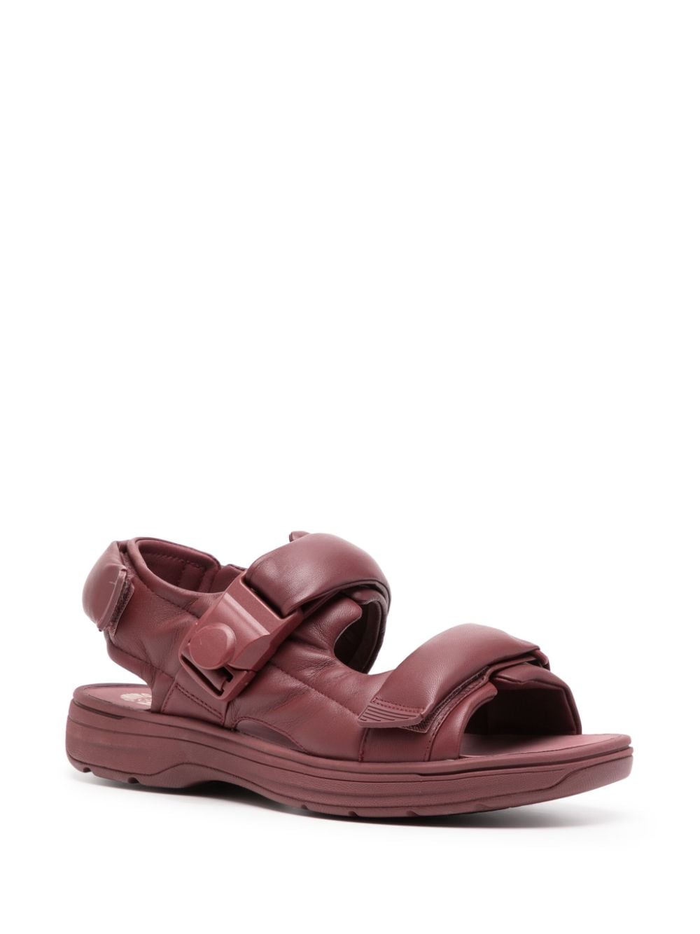 Martine Rose Leren sandalen met gewatteerd design - Rood