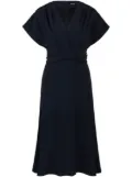 BOSS draped midi dress - Blue