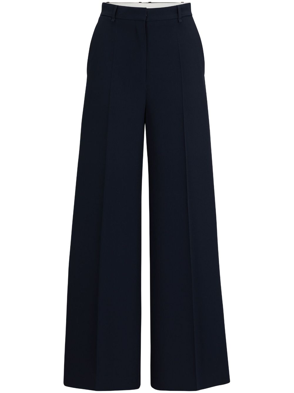 Shop Hugo Boss Tailored Straight-leg Trousers In Blau