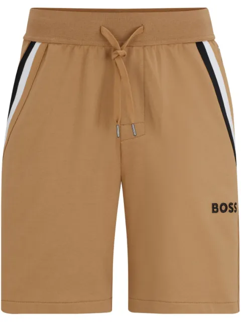 BOSS Bermuda de algodão com logo