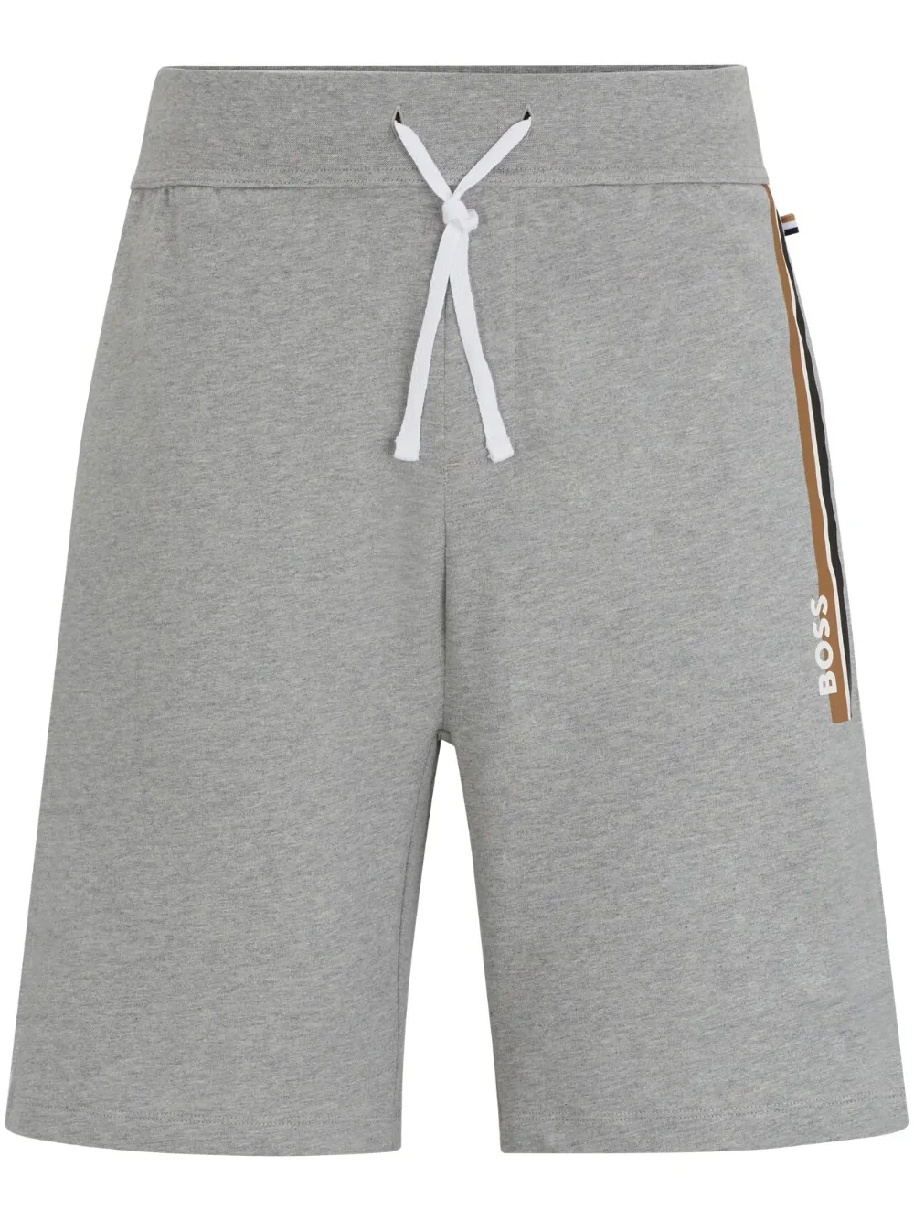 BOSS Trainingsshorts met logoprint Grijs