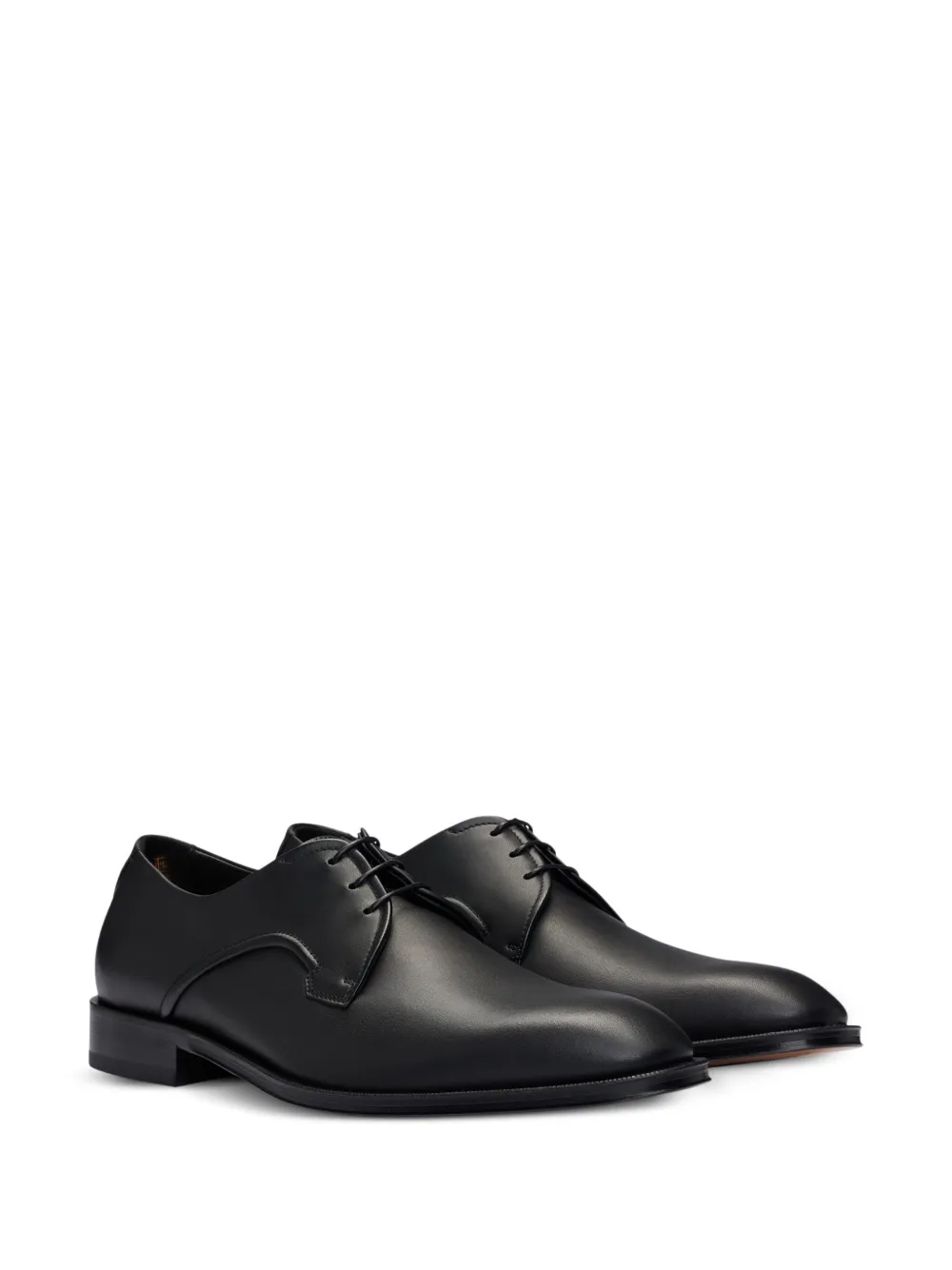 BOSS lace-up leather shoes Black