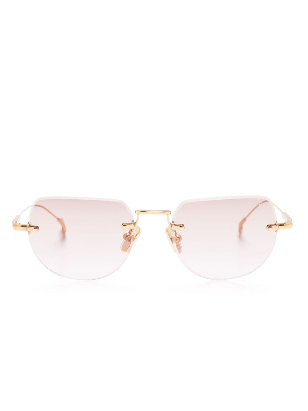Eyepetizer Drive Rimless Sunglasses In Pink