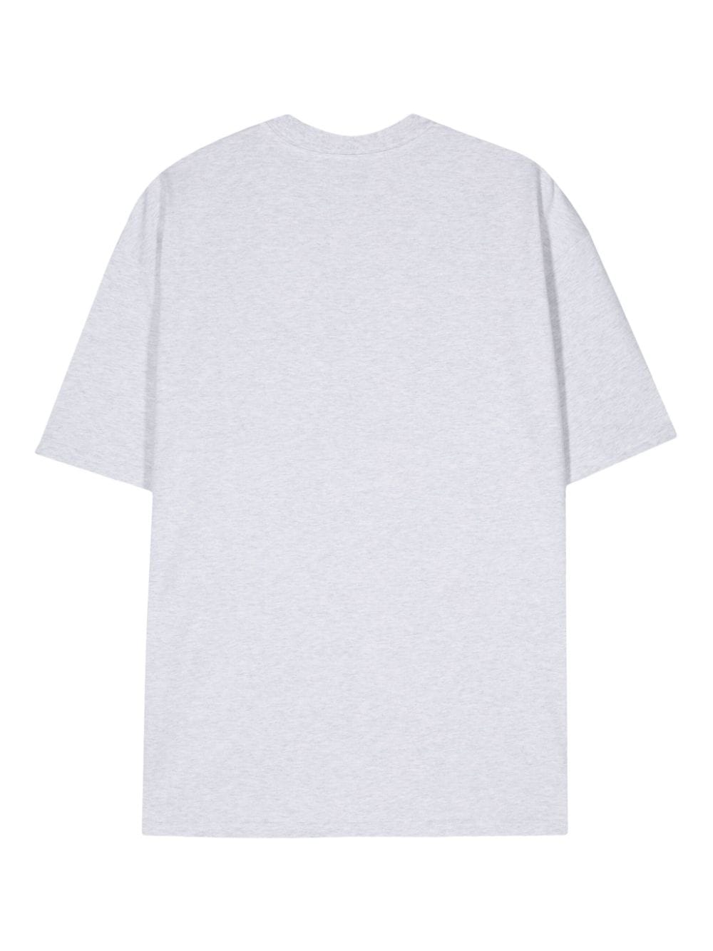 Shop Carhartt Mist Organic Cotton T-shirt In Grey