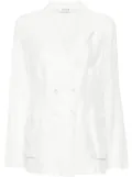 P.A.R.O.S.H. Sofia double-breasted silk blazer - Neutrals