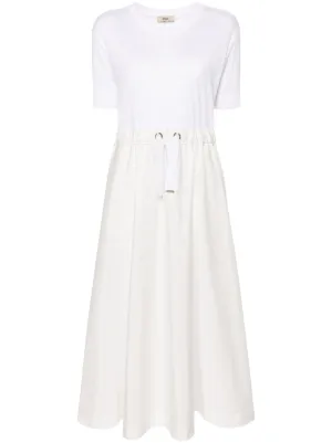 パーティードレス HERNO AB000027D 12609Z 1000 Dresses White Herno Women's Dress, Sleeveless, Classic Collar, White