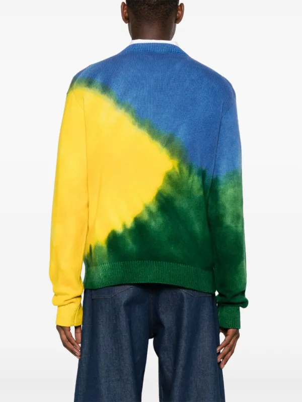 The Elder Statesman Gradient Simple カシミアセーター | ブルー