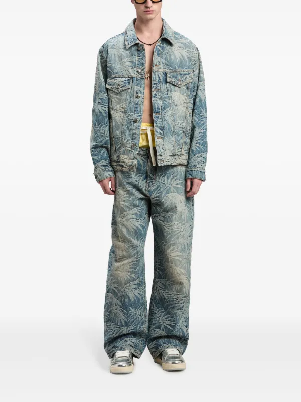 Palm Angels Palms デニムジャケット | ブルー | FARFETCH JP
