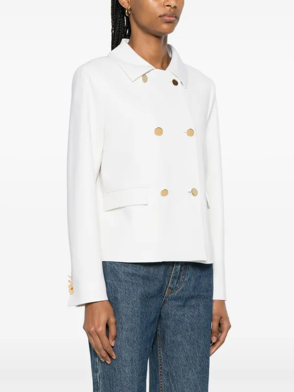 Kiton double-breasted Jacket | White | FARFETCH ZA