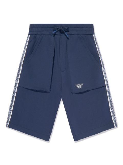 Emporio Armani Kids logo-tape shorts