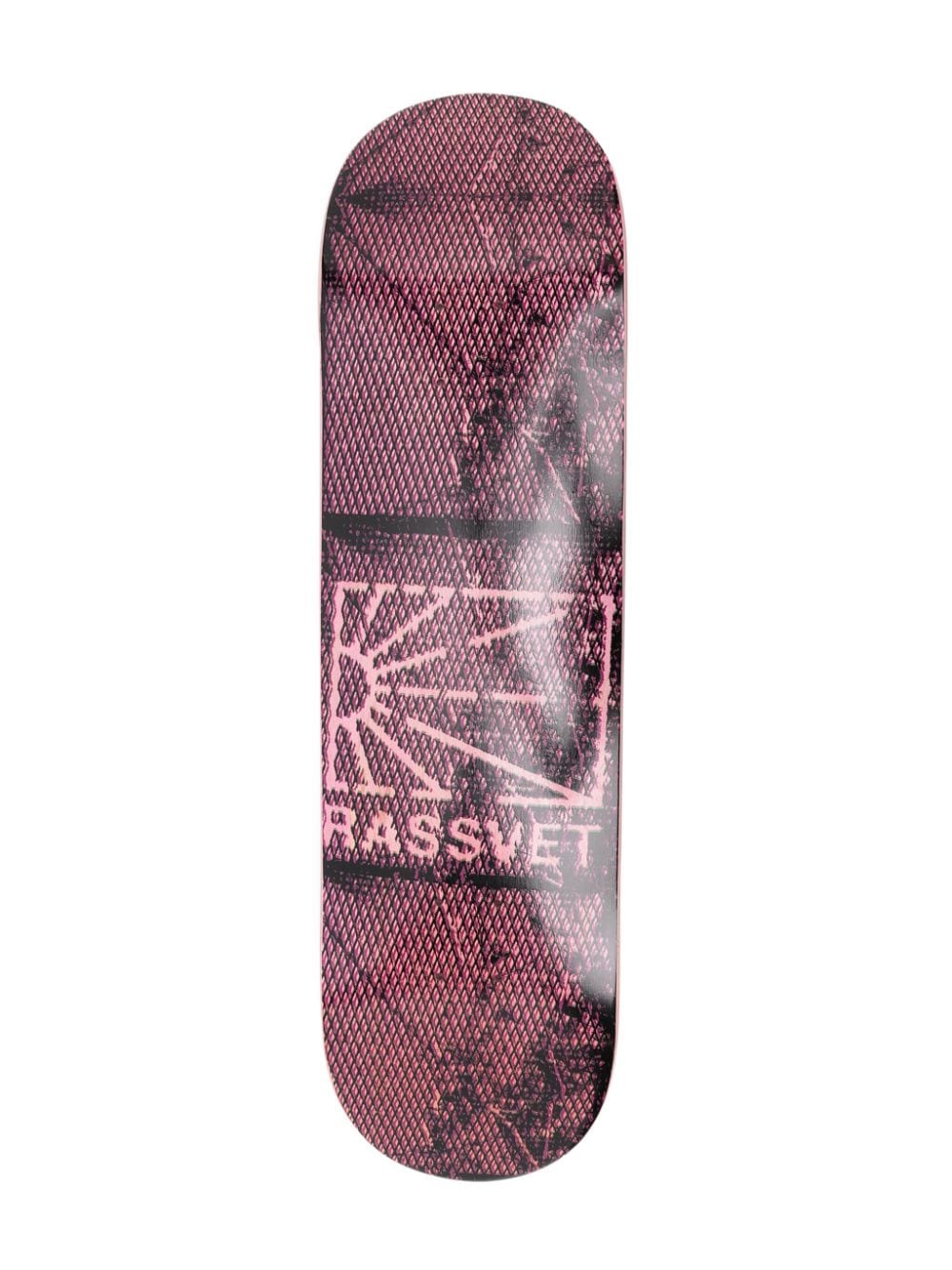 Shop Rassvet Mesh Logo-print Skateboard Deck (8.50") In Pink