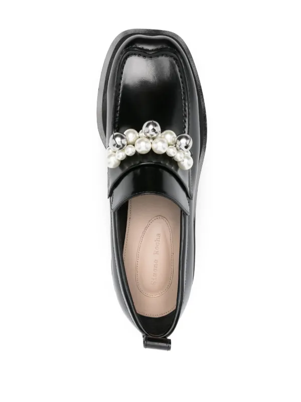 セール☆ [Simone Rocha] Heart Toe Platform ローファー Simone Rocha heart-toe Platform Shoes | Black | FARFETCH TR