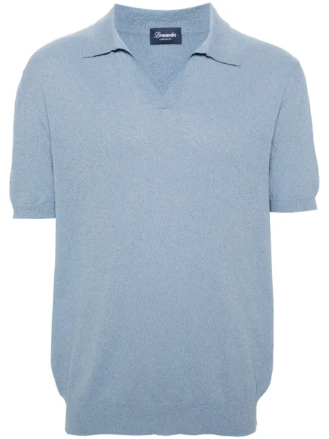 Drumohr split-neck polo shirt