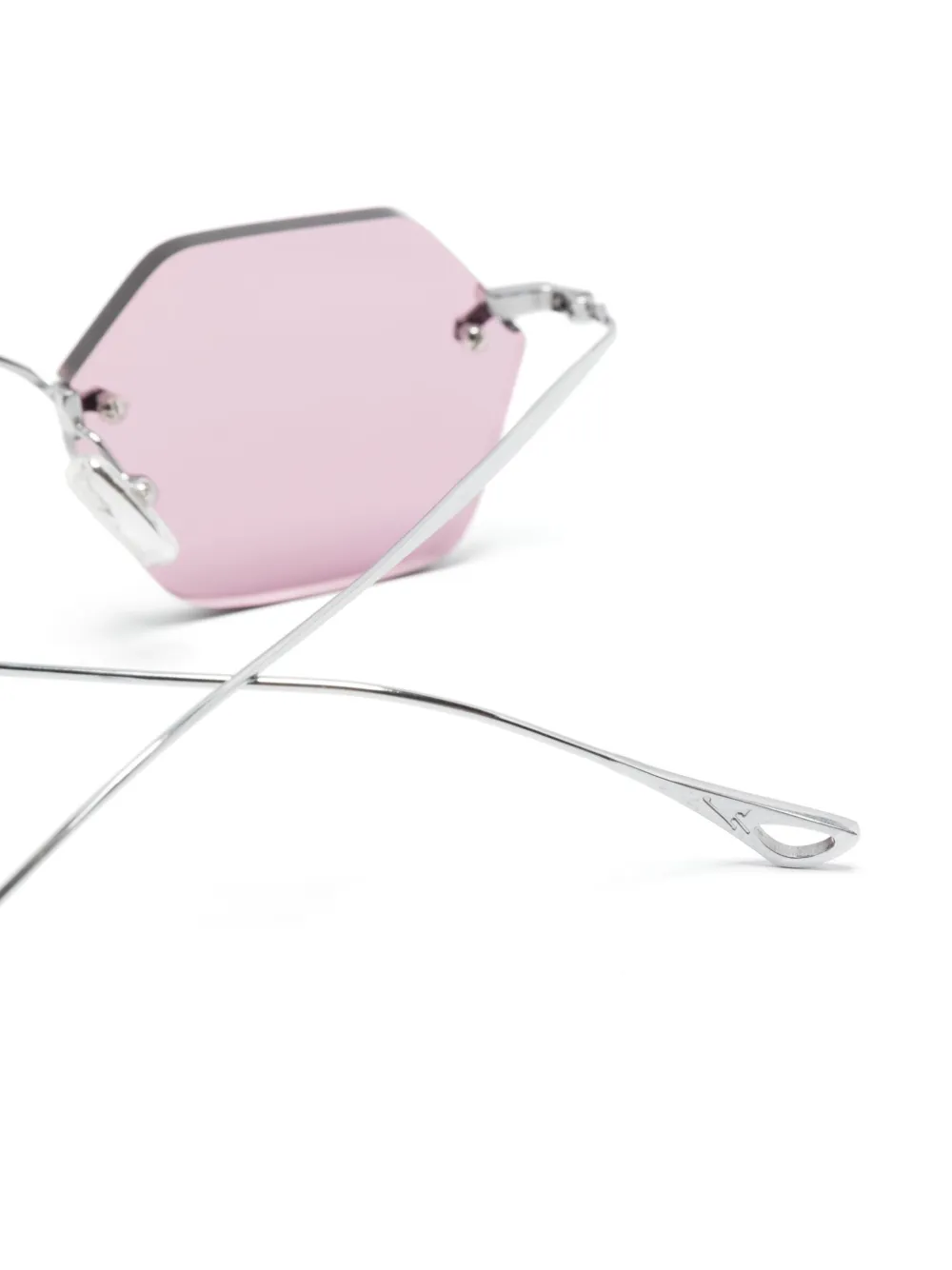 Eyepetizer Carnaby zonnebril met geometrisch montuur Paars