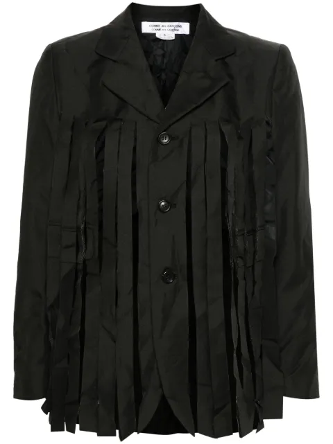 Comme Des Garçons Comme Des Garçons fringe-detail blazer