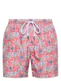 Barba palm tree-print swim shorts - Pink