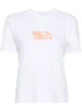 MSGM logo-appliqué cotton T-shirt - White