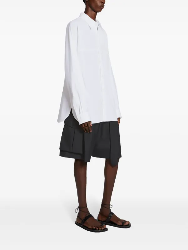 DRIES VAN NOTEN ストレートカラー シャツ | ホワイト | FARFETCH JP