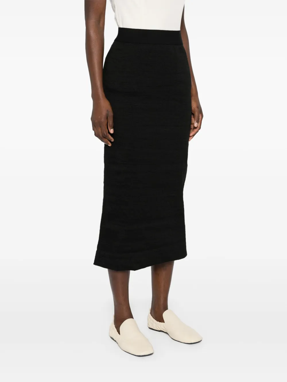  Uma Wang Celeno Midi Skirt - Black 