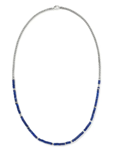 John Hardy collar heishi en plata de ley con lapislázuli