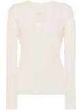 Uma Wang open-knit long-sleeve top - Neutrals