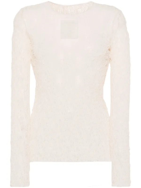 Uma Wang open-knit long-sleeve Top | Neutrals | FARFETCH