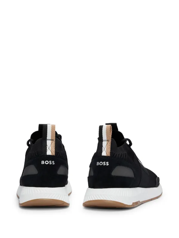 【関税込み】BOSS ブラック ニット スニーカー BOSS ニット スニーカー | ブラック | FARFETCH JP