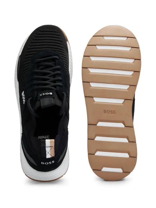 【関税込み】BOSS ブラック ニット スニーカー BOSS ニット スニーカー | ブラック | FARFETCH JP