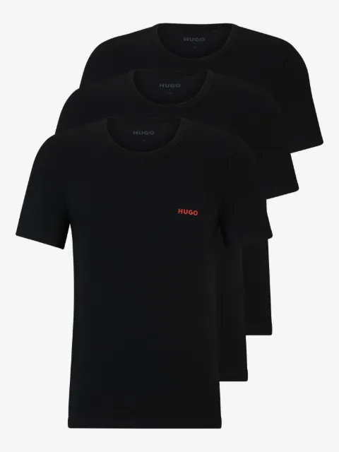 HUGO Kit 3 camisetas com logo