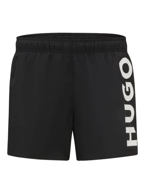 HUGO Bermuda de praia com estampa de logo