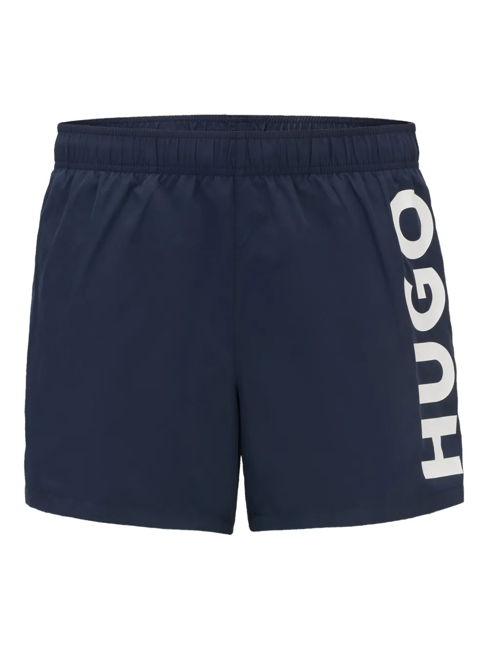 HUGO Bermuda de praia com placa de logo | Azul | Image 1