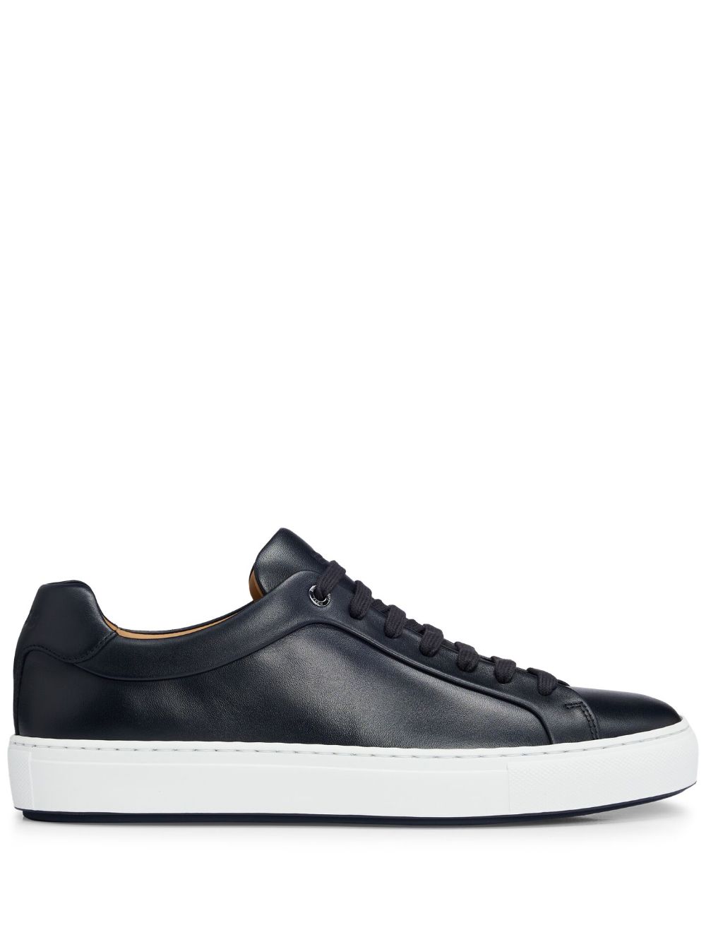 BOSS Cupsole leather sneakers Blue