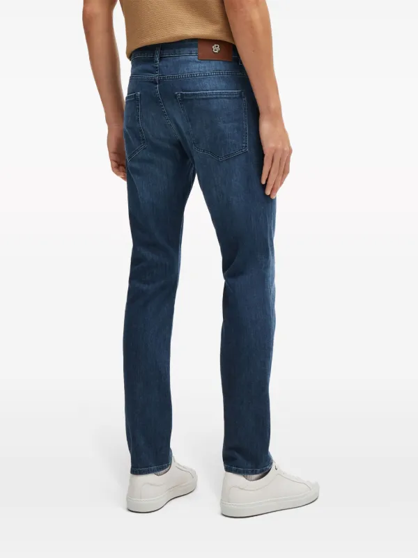BOSS slim-fit Cotton Jeans Blue FARFETCH IN
