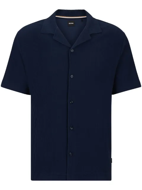 BOSS short-sleeve cotton shirt