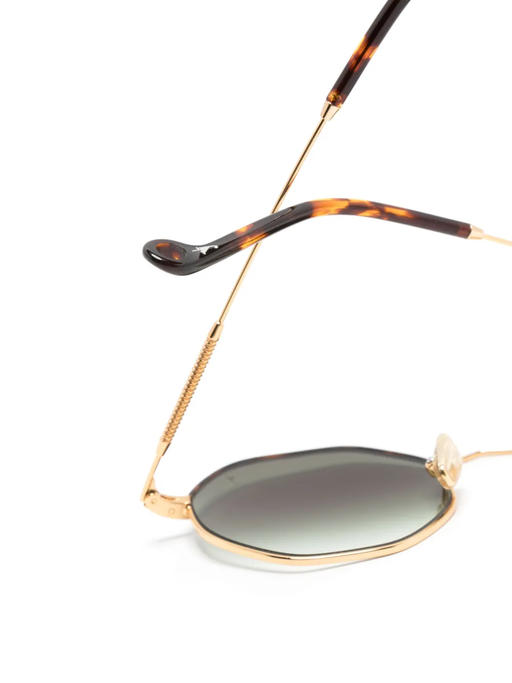 Eyepetizer Namib zonnebril met geometrisch montuur Goud