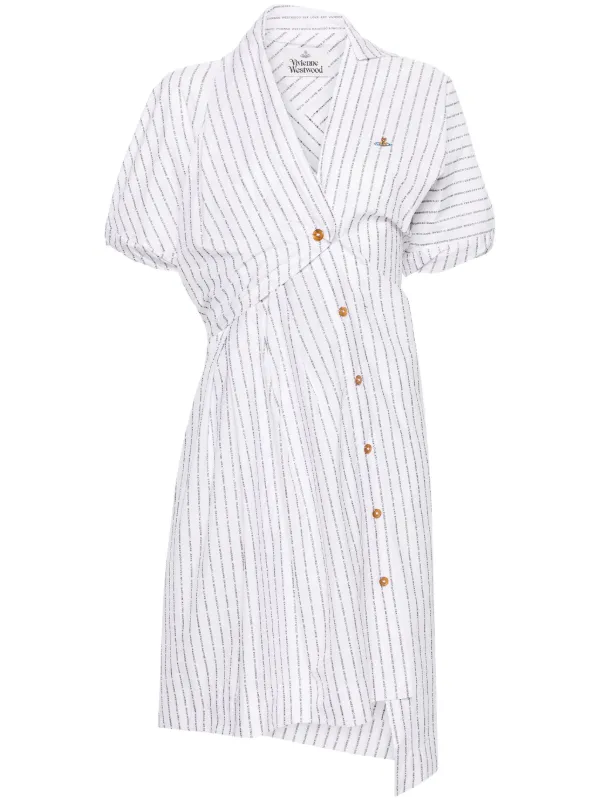 Vivienne Westwood ロゴストライプ ドレス | ホワイト | FARFETCH JP