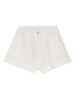 ショートパンツ TWIN SET 'Oval T' shorts White 251TP2593 TWINSET Milano