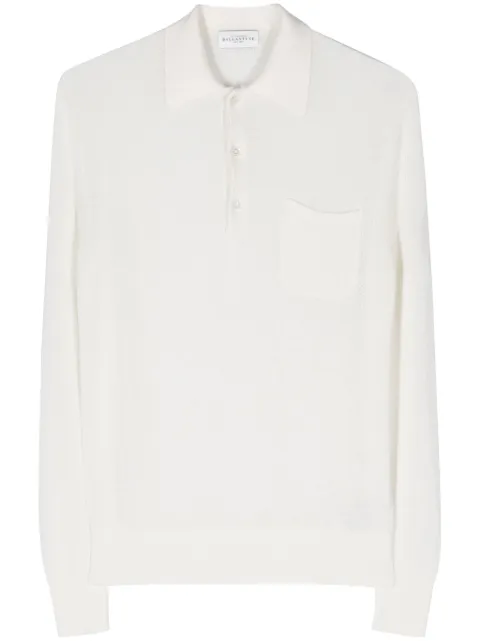 Ballantyne open-knit polo shirt