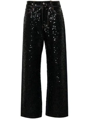 ショートパンツ PAROSH Women Straight Pants D210583CELEBRITY 013 black P.A.R.O.S.H. Mid-Rise Straight Leg Trousers in Black | Lyst