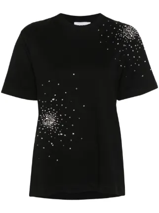 【関税込み】DES PHEMMES SHIRT WITH RHINESTONE DES PHEMMES crystal-embellished Shirt | Blue | FARFETCH JO