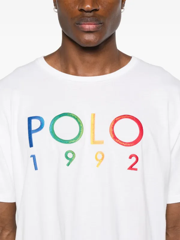 Polo Ralph Lauren logo embroidered Cotton t shirt White FARFETCH TR